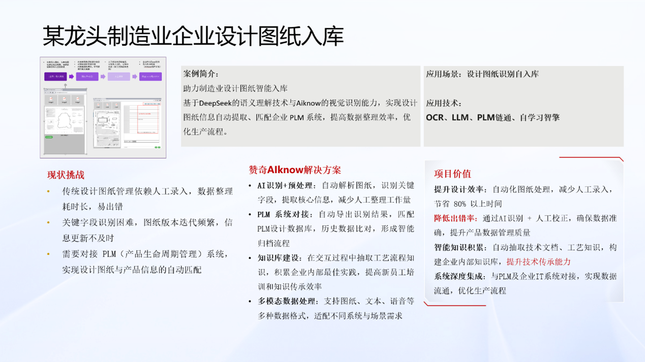 AIknow案例-工业图纸自动入库